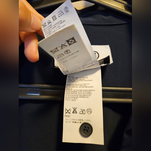 MM6 Maison Martin Margiela  Blue Cape-effect  Shirt mini dress Navy - Picture 9 of 14